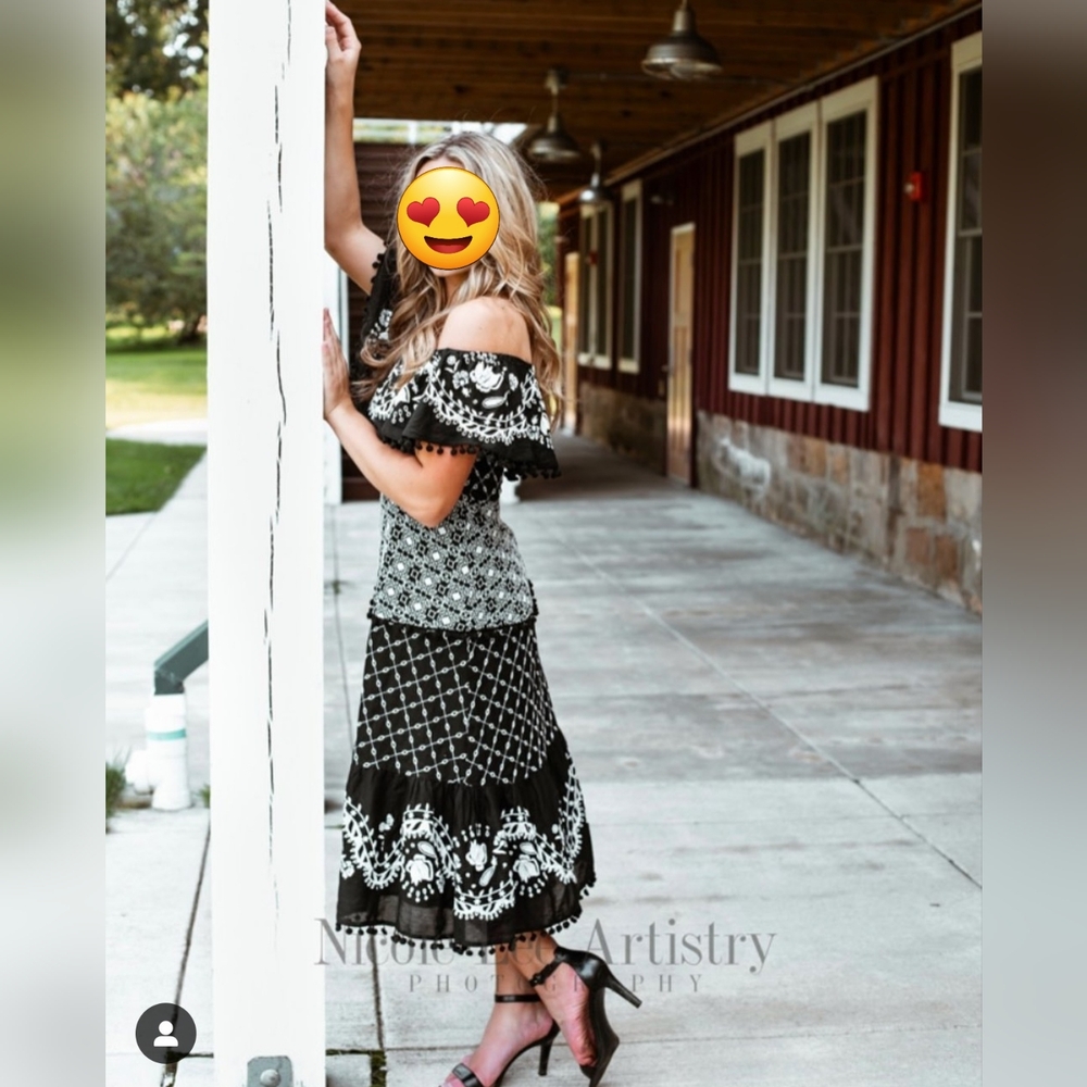 Anthropologie Marisol Off-The-Shoulder Midi Dress - Picture 2 of 15